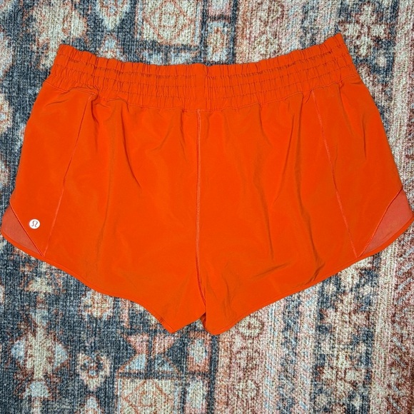 Lululemon Orange/red Hotty Hot Shorts size 14 - Picture 8 of 11